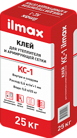 Клей для теплоизоляционных материалов ilmax КС-1 25 кг