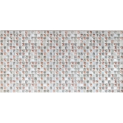 Панель ПВХ  Мозаика "Коллаж серый" 960х480мм